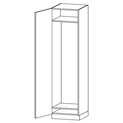 รูปภาพสำหรับ SK16-60 Tall unit for fully integrated fridge/freezer