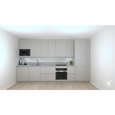 Image for Lindö Art Module handleless kitchen with handle strip 