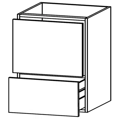 Image for M-FPD Cabinet for Fisher & Paykel dishwasher, 1 tall drawer