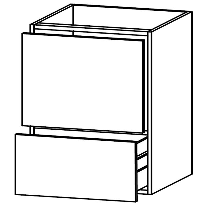 M-FPD Cabinet for Fisher & Paykel dishwasher, 1 tall drawer