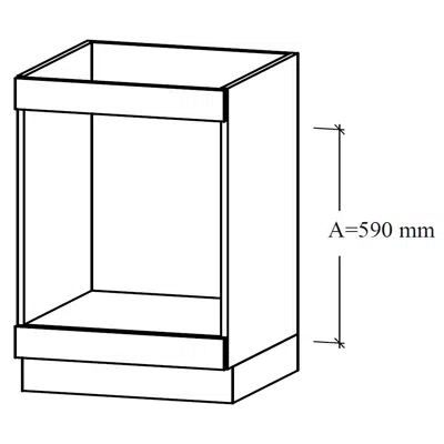 Image for Base unit for integrated oven 60, GU1-