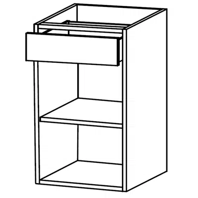 M-ULH Cabinet with 1 drawer and 1 shelf图像