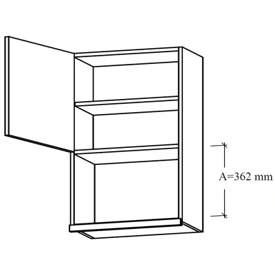 รูปภาพสำหรับ SOMN- Wall unit for integrated microwave oven