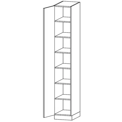 Image for Tall unit with six shelves, TH-