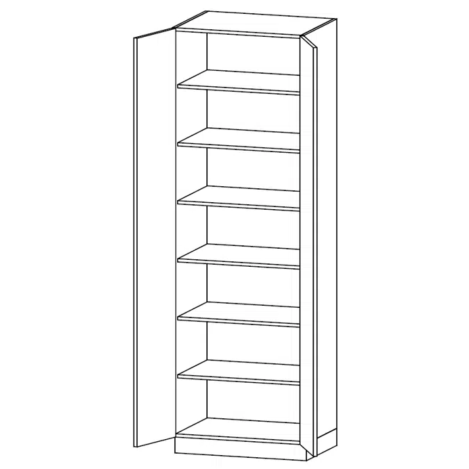 Tall unit with six shelves, TH-