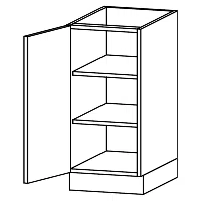 รูปภาพสำหรับ U- Base unit with two shelves D32,40,50,58