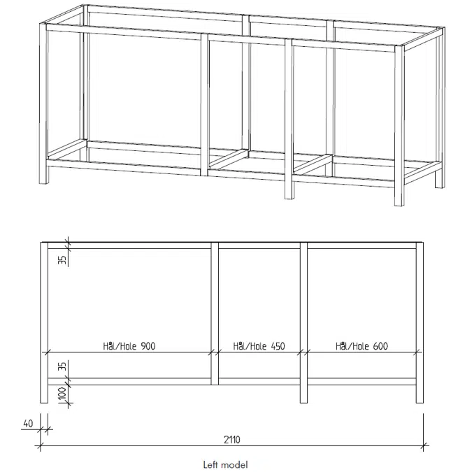 MSTU-3  Stand for 3 base unit