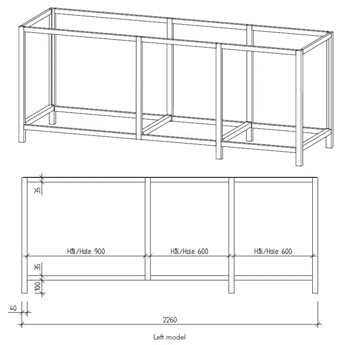 MSTU-3  Stand for 3 base unit