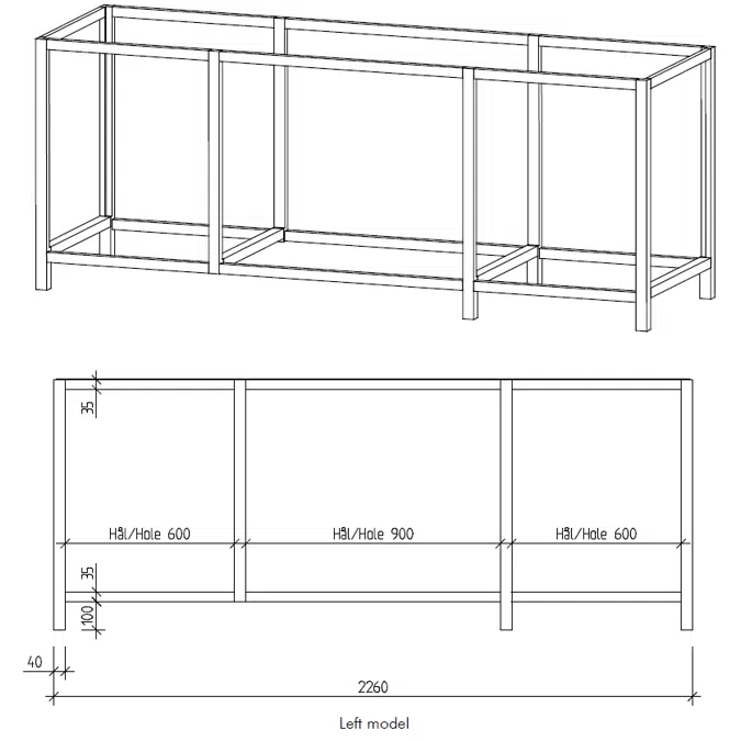 Kitchen Module stand MSTU-3