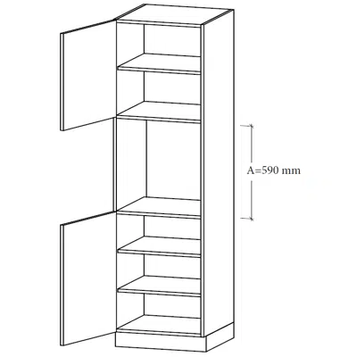 obraz dla Kitchen Module tall unit M-LU1-60