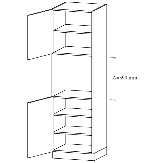 Kitchen Module tall unit M-LU1-60