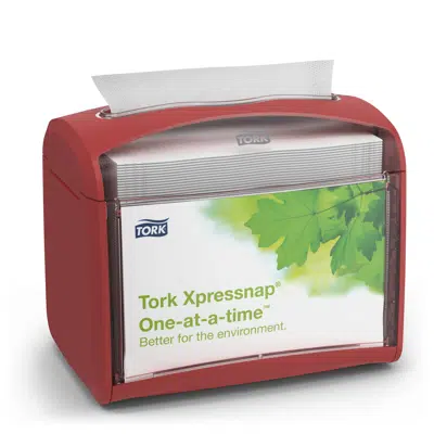 รูปภาพสำหรับ Tork Xpressnap® Tabletop Napkin Dispenser Red