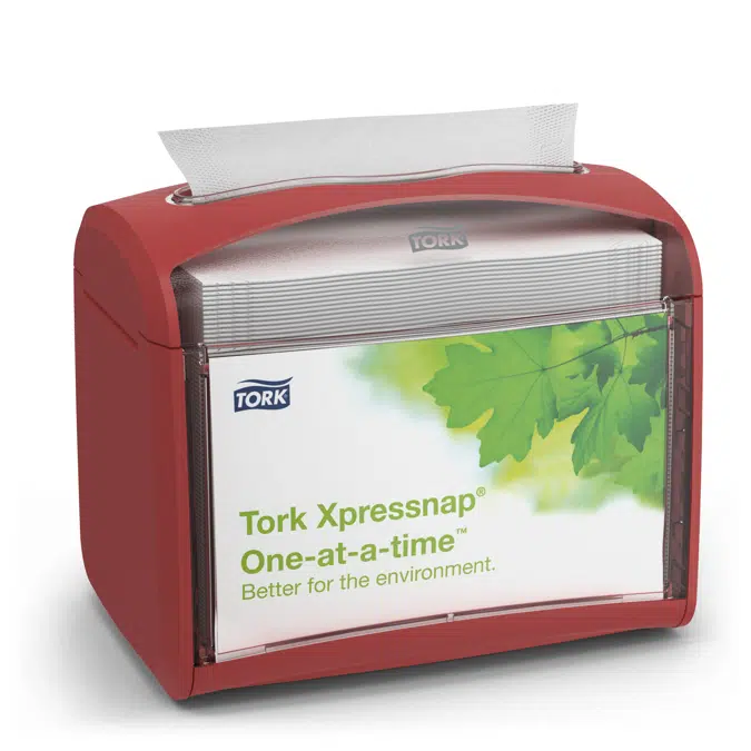 Tork Xpressnap® Tabletop Napkin Dispenser Red