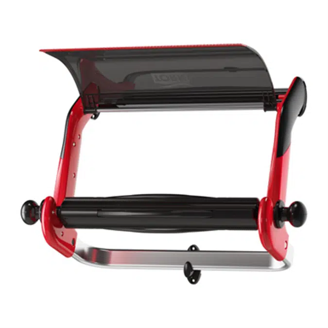 Tork Wall Stand, Red/Smoke