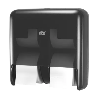 Image pour Tork Optiserve® Coreless 4-Roll Toilet Paper Dispenser, Black