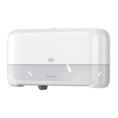 kuva kohteelle Tork OptiServe® 2-Roll Coreless Toilet Paper Dispenser, White
