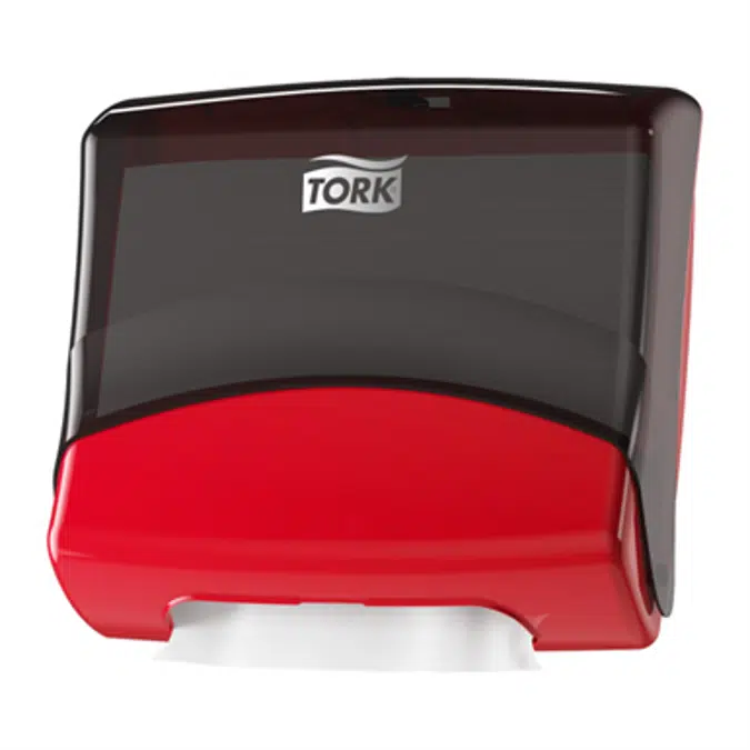 Tork Folded Wiper/Cloth Dispenser Red/Black