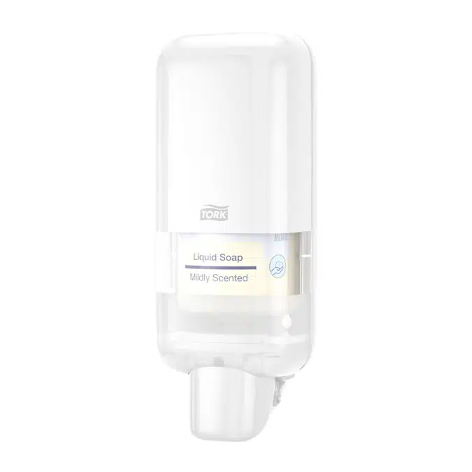 Tork Soap and Sanitiser Dispenser, White