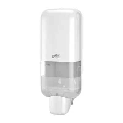 Tork Soap and Sanitiser Dispenser, White图像