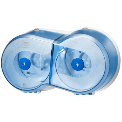 Image for Tork SmartOne® Twin Mini Toilet Roll Dispenser Blue