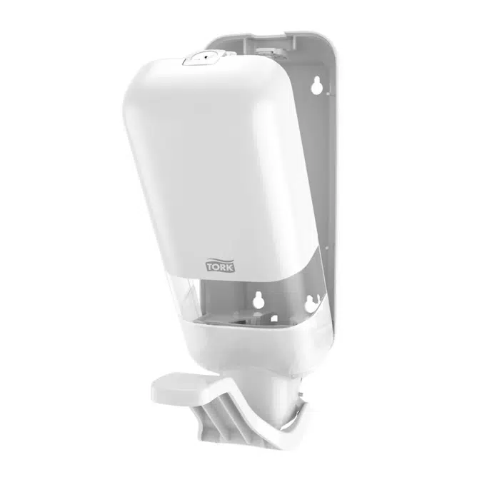 Tork Soap and Sanitiser Dispenser with Arm Lever, White