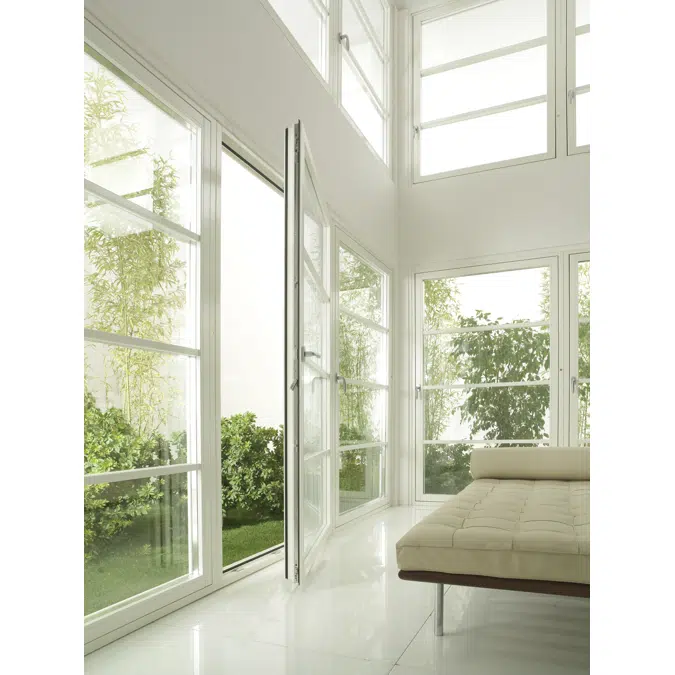 FLAT WOOD ALUMINUM CLAD Window