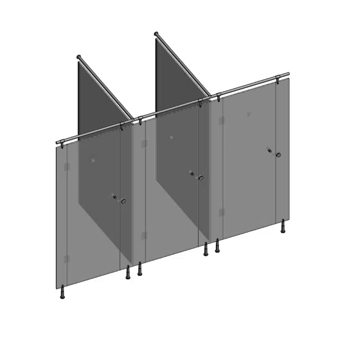 BIM objects - Free download! ABglass-toilet cubicle | BIMobject