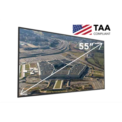 Image for 55" Secure LCD Panel, 4K UHD, 500 nits, 24/7 Operation