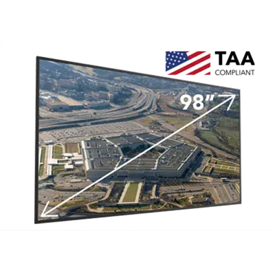 kép a termékről - 98" Secure LCD Panel, 4K UHD, 500 nits, 24/7 Operation