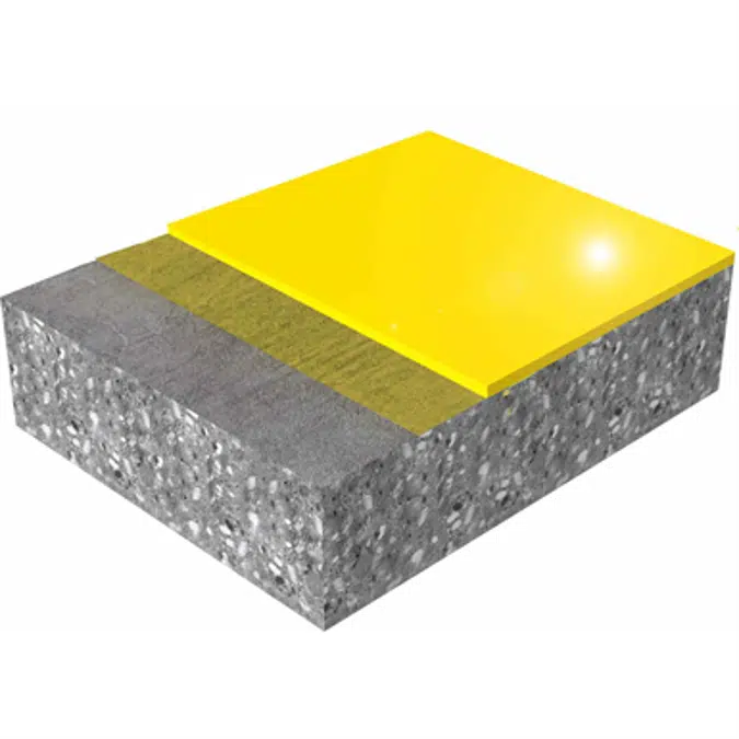 Heavy duty, gloss finish smooth polyurethane cement hybrid flooring system with Sikafloor® PurCem® HS-21 Gloss