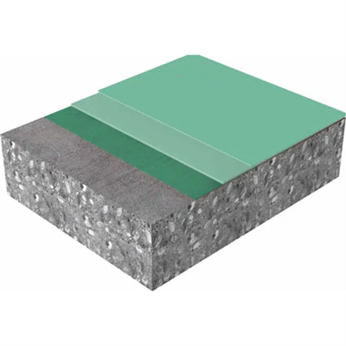 Slät enfärgad elastisk polyuretangolvbeläggning med lågt VOC Sika ComfortFloor® PS-22