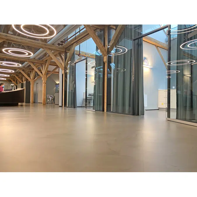 Sistema de pavimento autonivelante a base de poliuretano elastico con efecto marmol Sika Comfortfloor® Marble FX