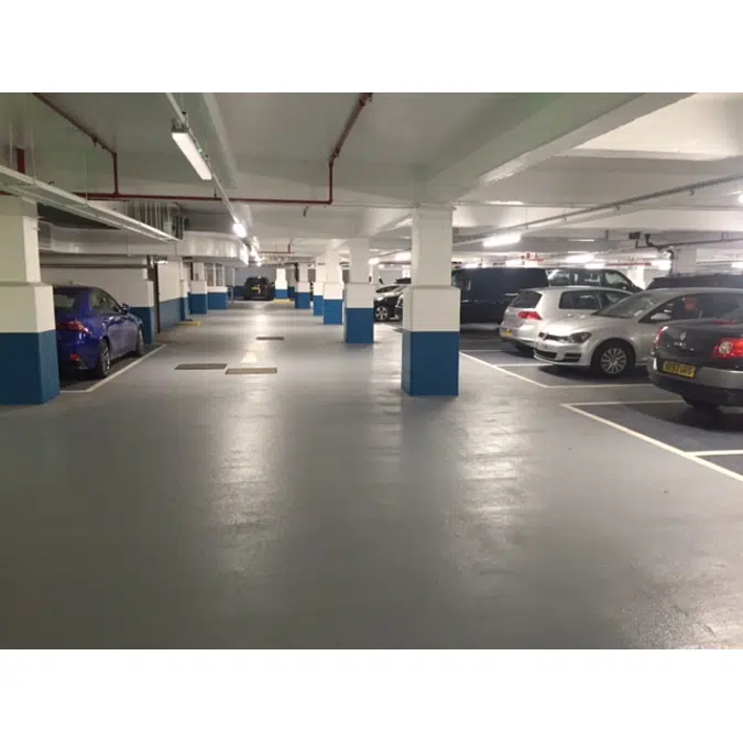 Broadcasted, tough-elastic, unicolor epoxy floor covering Sikafloor® MultiDur EB-39