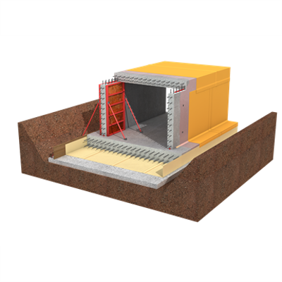Image for Fully Bonded Basement Waterproofing Membrane System with Sikaproof® A/P