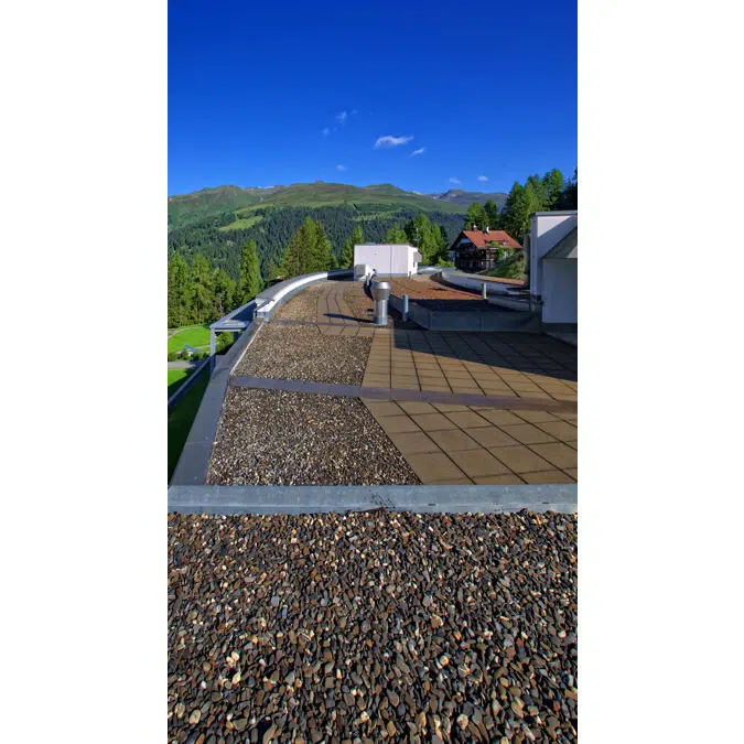 Warm Green Roofing System with Sarnafil® TG-66 (single ply membrane)