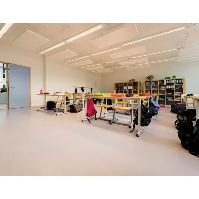 Sound insulating low VOC Elastic polyurethane floor covering Sika® ComfortFloor® PS-63 N