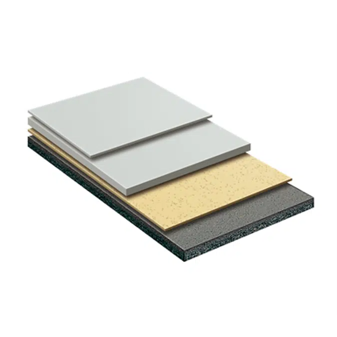 Self-smoothing resilient flooring system - MasterTop 1912 / 1913