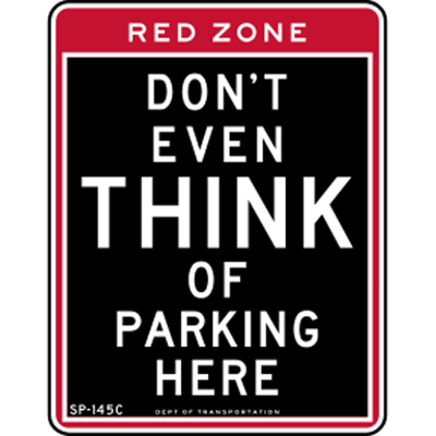 afbeelding voor Road sign_dont_even_think_of_parking_here