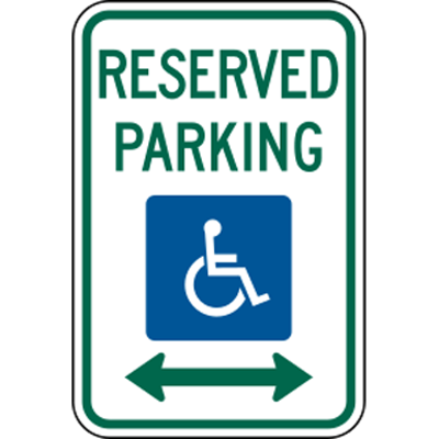 Immagine per Road sign_reserved_parking