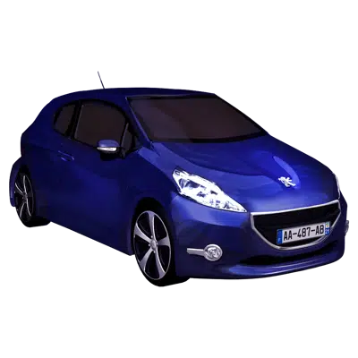 Image pour Voiture bleue