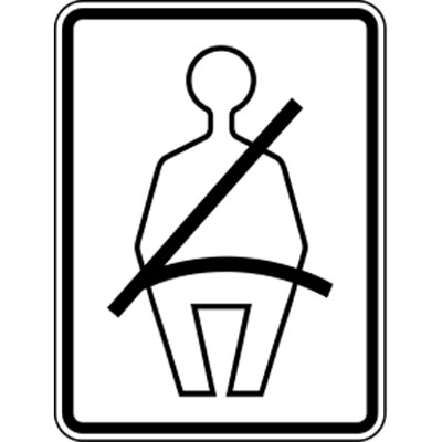 afbeelding voor Road sign_seatbelt