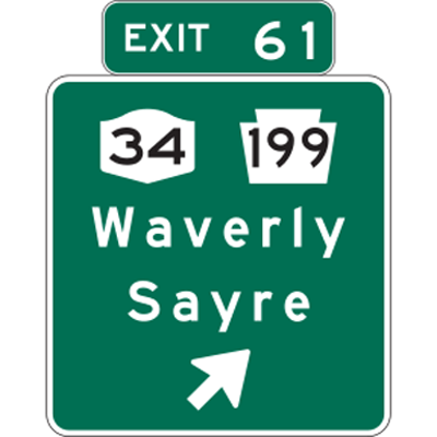 afbeelding voor Road sign_state_exit