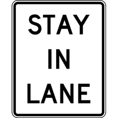 afbeelding voor Road sign_stay_in_lane