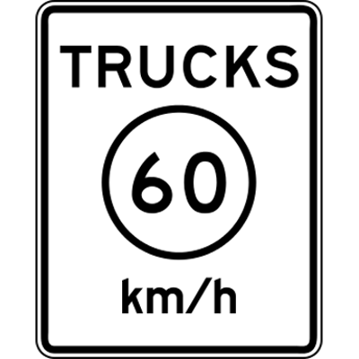 afbeelding voor Road sign_speedlimit_trucks_60