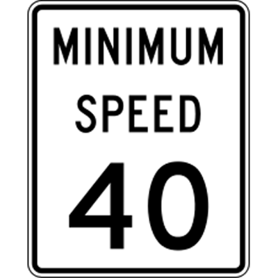 afbeelding voor Road sign_minimum_speed