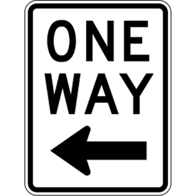 afbeelding voor Road sign_one_way