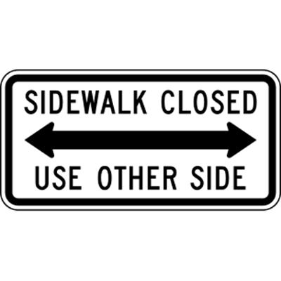 Image for Road sign_sidewalk_closed