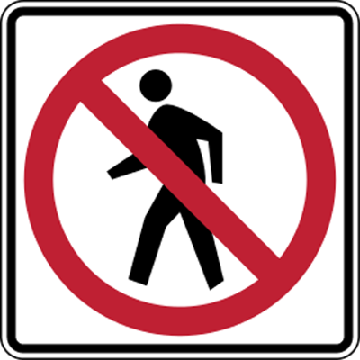 afbeelding voor Road sign_no_walking