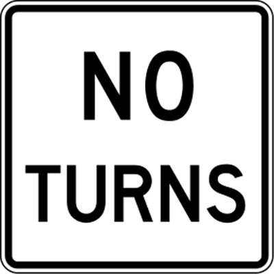 afbeelding voor Road sign_no_turns