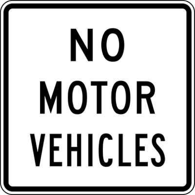 Image for Road sign_no_motor_vehicles